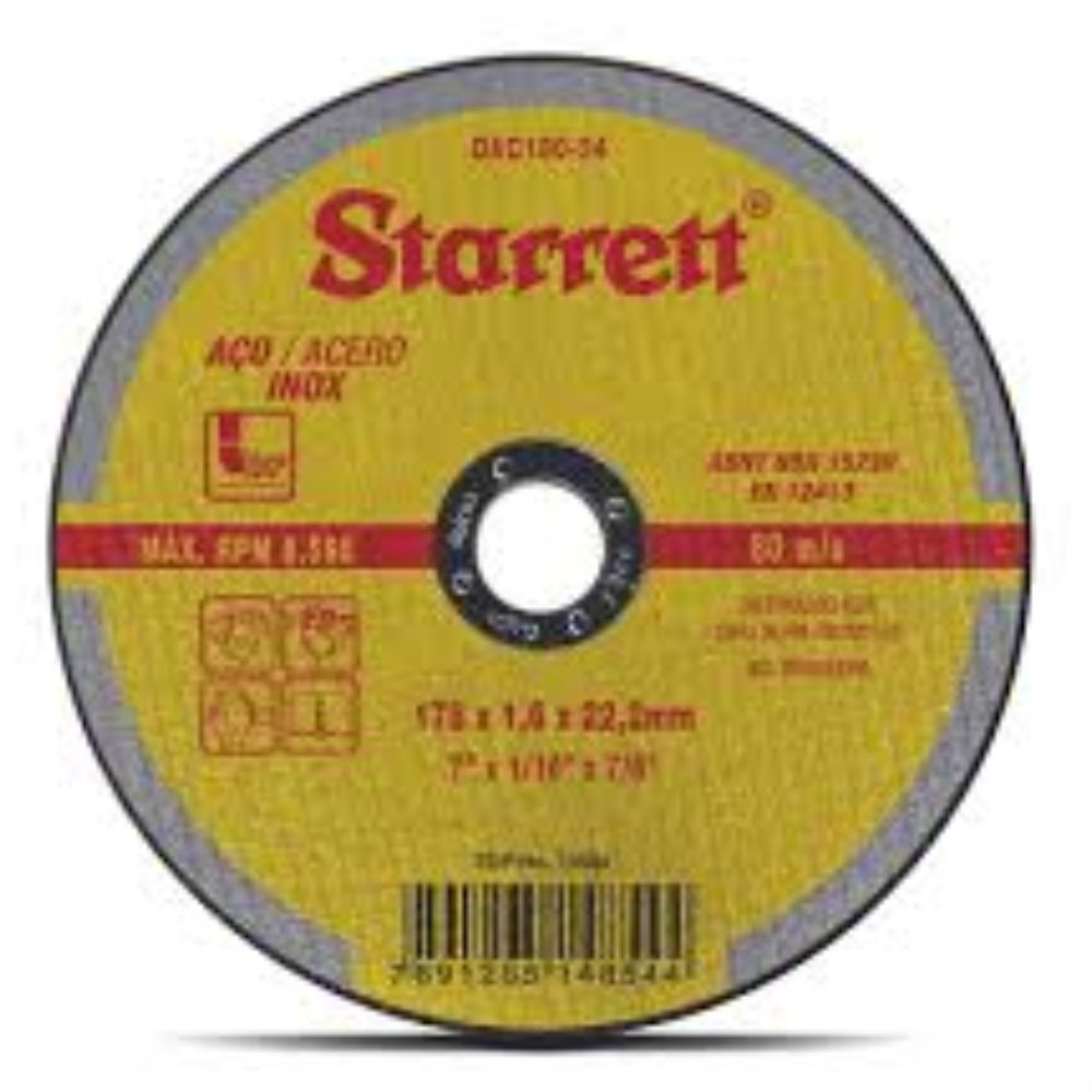 Disco de Corte Inox 7" 180x1.6x22.2mm-ATOPY