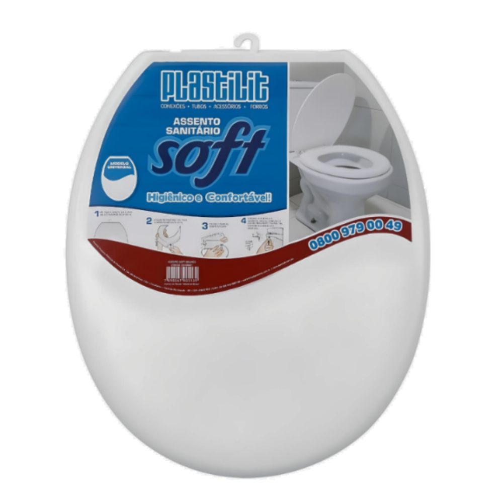 Assento Sanitário Simples Cinza-PLASTILIT (ST)
