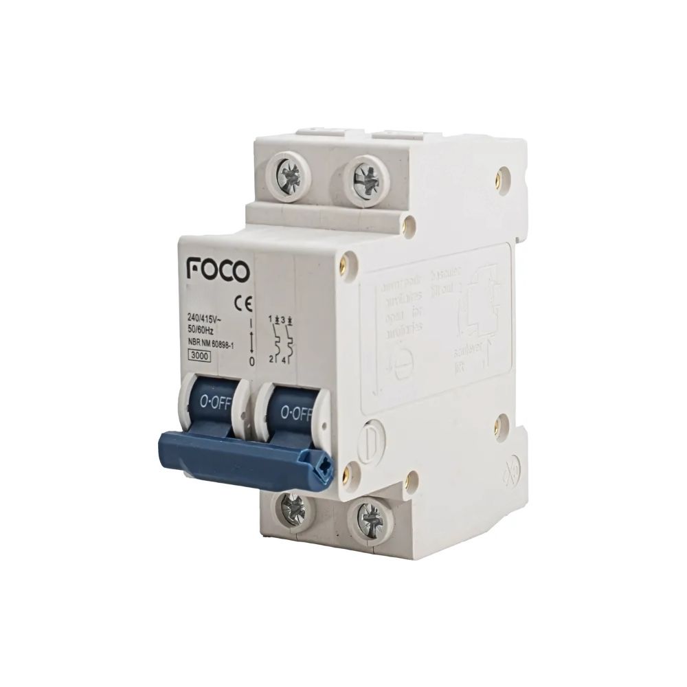 Disjuntor Bifásico Din 2x16A -FOCO