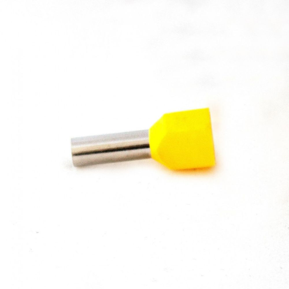 Terminal Pré-Iso. Pino Tub.Ilhos Duplo 6.00 mm2 Comp 12mm AM (PC 05)-TCM